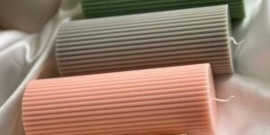 Ribbed Pillar Soy Wax Candle