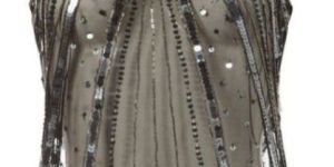 ladies round neck embroidery vest tops