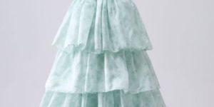 Ladies Ruffled Long Dress