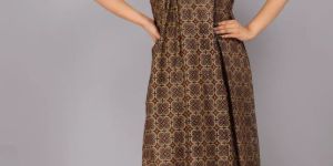 Ladies Printed Cotton Night Gown