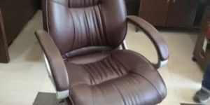 Brown Leatherette Comfortable Executive Chair