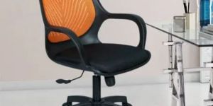 Medium Back Orange Ergonomic Chair