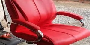 Red Leatherette Comfortable Executive Chair