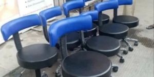 Synthetic Leather Rotatable Revolving Visitor Chair