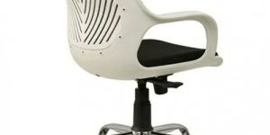 White Medium Back Ergonomic Office Chair