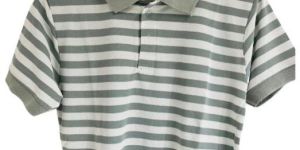 Collar Stripped T-shirt