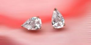 Zircon Gemstone Stud Earrings