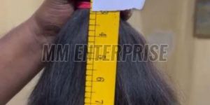 6 Inch Black Double Drawn Human Hair