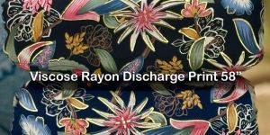 Viscose Rayon Discharge Print Fabric