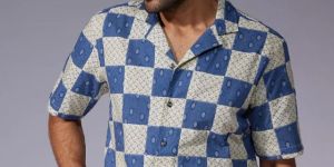 Mens Printed Stylish Half Sleeves Shirt