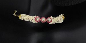 Floral Scarlet Glow Bracelet