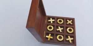 Wooden Tic Tac Toe Game