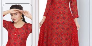 Ladies Printed Kurti Set