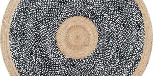 Round Shape Cotton-Jute Hand Braided Natural Jute Rugs