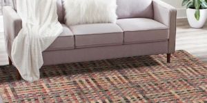 Hand Woven Chunky Jute Rug, Chunky Rug for Living Room