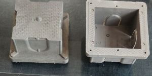 Grey 4 X 4 Modular PVC Concealed Box