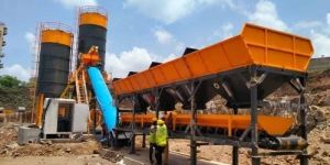 Stationary Inline Concrete Batching Plant