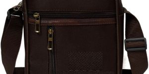 10 X 8 X3 Inch Plain Black Matty Sling Side Bag