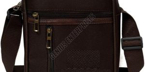 10 X 8 X3 Inch Plain Black Matty Sling Side Bag