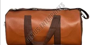 Brown Leather Gym Bag