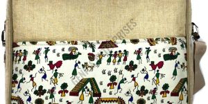 Stylish Printed Laptop Jute Bag