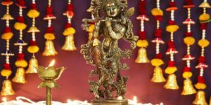 Brass Krishna Statue