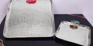 Silver Agate Stone Platter