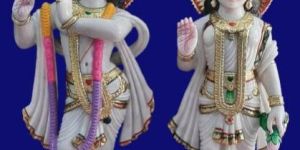 Beautiful Marble Radha Krishna Statue