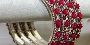 Red Pearl Bangles