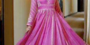 Ladies Designer Faux Georgette Embroidery Anarkali Suit Set