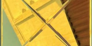 Cross Pattern Glass Mosaic Tile