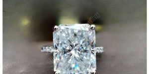 Gold Metal Engagement Ring