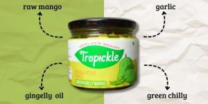 HOME MADE GREEN CHILLY MANGO PICKLE