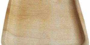 10 Inch Square Areca Palm Leaf Plate