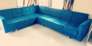 7 Seater Sky Blue L Shape Sofa