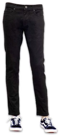 Mens Plain Black Jeans