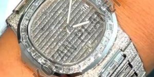 Mens Best Quality Hip Hop Automatic Iced Out Moissanite Diamond Watch