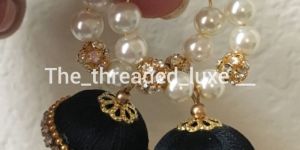 Silk Thread Jhumkas
