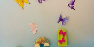 Butterflies and Rainbow Handmade Dessert Soap Set