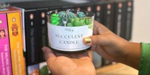 Decorative Succulent Candle