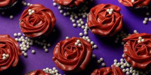 Rose Cupcake Handmade Dessert Soap