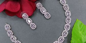 American Diamond Necklace Set