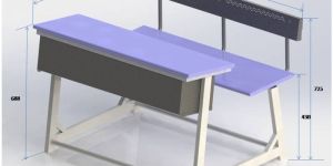 Color Coated CRC School Bench