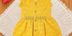 Baby Girl Bright Yellow Cotton Frock