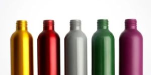 Outside Threaded Colored Aluminum Bottles