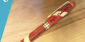 Eco-friendly Wooden Engraved Ballpoint Pen