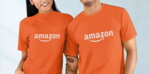 Comfort Pure Cotton Round Neck Orange T-shirts