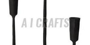Artistic Black Iron Candle Holder