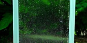 Island Green Plastic Frame Mirror