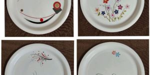 Plastic Kangri Printed Buffet Set